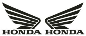 【定形外】【Honda (ホンダ)】 0SYWG-D9P-K11 　NEW ウイングデカール 11cm　パールブラック