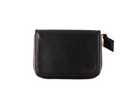 【DIN MARKET】 【4589975583955】SHM LEATHER WALLET MIDDLE [PLAIN] ブラック