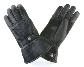 【DIN MARKET】 【4589975581531】レザーグローブ　手袋　バイクGMG Gauntlet SEMI LONG ブラック XLサイズ