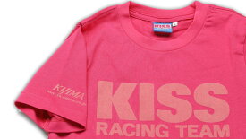 【KIJIMA(キジマ)】 【4934154757908】 K1345P05 KISSレーシングチーム Tシャツ　ピンク レディースM