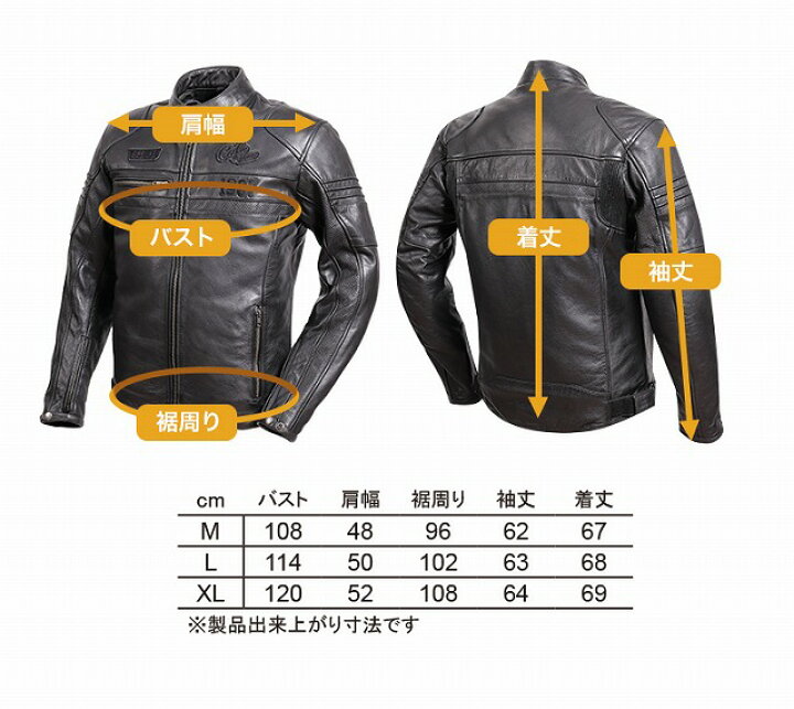 楽天市場】【デグナー(DEGNER)】 20WJ-2 レザー ジャケット M, L, XL 