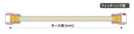 【SP武川(TAKEGAWA)】 【4514162257906】 00-07-0109 スリムラインホース単品(250mm)