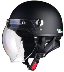 【4952652009428】LEAD(リード工業)CROSS CR-760 ハーフヘルメット0SS-GCCR760-K(ハーフマットブラック) サイズ調整スポンジ付き