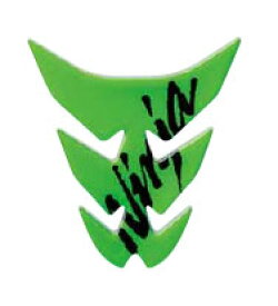 【カワサキ純正】 タンクパッド（ライムグリーン）[Ninja ロゴ]　3M製 Ninja ZRX1200 DAEG　ZRX1200R【J20070040】【KAWASAKI】