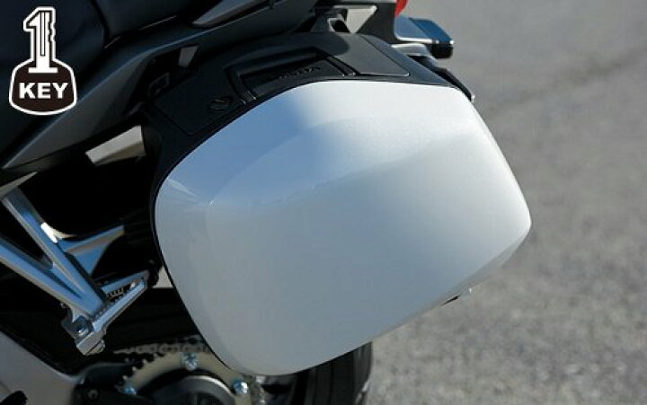 楽天市場 ホンダ Vfr800f パニアケース ワン キー システムタイプ パールグレアホワイト 08l70 Mjm D10zc Honda Global Moto