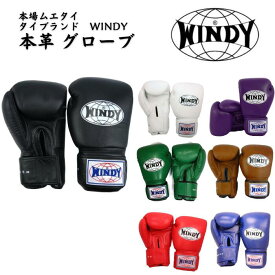 【送料無料】Windy ウィンディー ボクシンググローブ　6oz 8oz 10oz 12oz 14oz 16oz オンス トレーニング 本革製 格闘技 ムエタイ