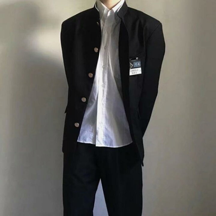 楽天市場】学生服 上下セット 3点 男子 制服 学ラン 詰襟 ラウンド襟 
