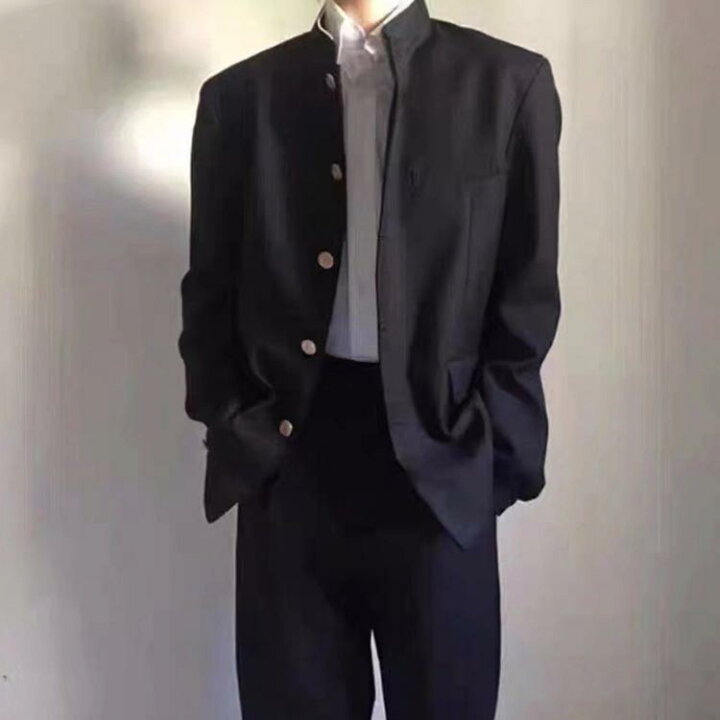 楽天市場】学生服 上下セット 3点 男子 制服 学ラン 詰襟 ラウンド襟 