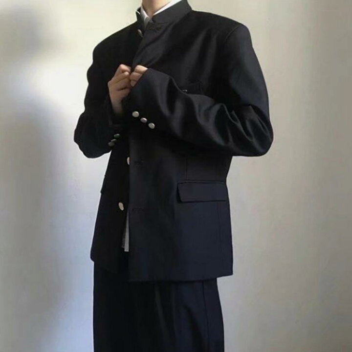 楽天市場】学生服 上下セット 3点 男子 制服 学ラン 詰襟 ラウンド襟 