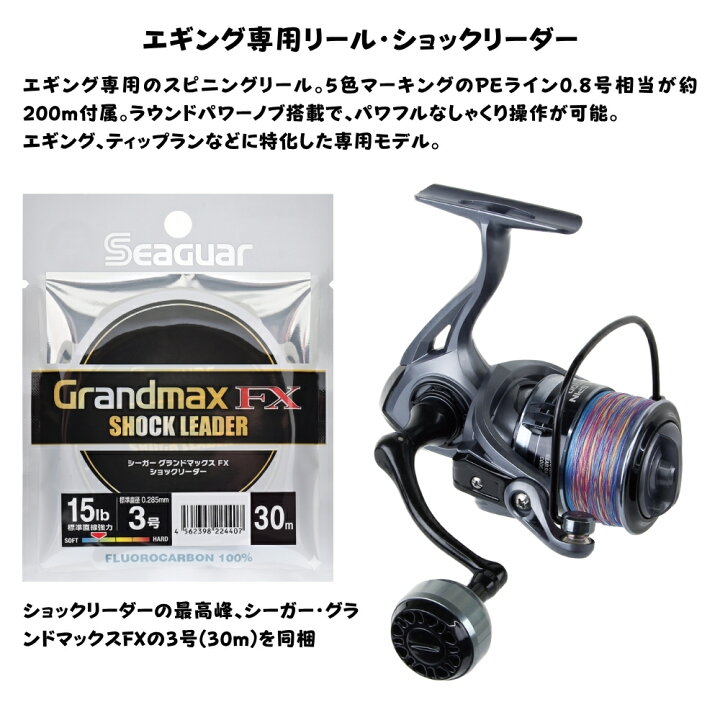 楽天市場】エギング 入門 釣り場直行のエギングセット エギ王K 3.5号 