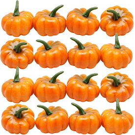 ハロウィン ミニ かぼちゃ 飾り 飾り付け 置物 装飾 オレンジ 16個セット