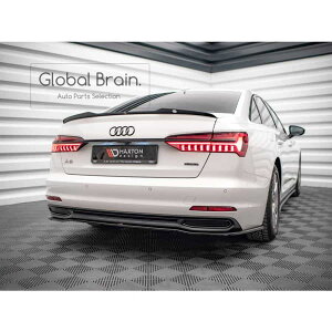 アウディ A6 C8 リア トランク スポイラー/ audi スプリッター ディフューザー エアロ パーツ カスタム チューン