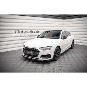 アウディ A4 B9 後期 アドバンスド フロント リップ スポイラー V1/ audi スプリッター ディフューザー エアロ パーツ カスタム チューン
