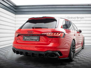 アウディ RS4 B9.5 B9 後期 アバント リア ルーフ スポイラー/ audi スプリッター ディフューザー エアロ パーツ カスタム チューン