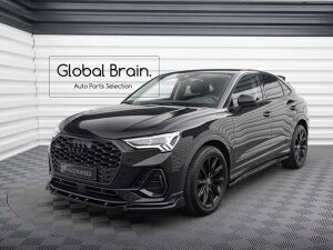 アウディ Q3 F3 スポーツバック フロント リップ スポイラー V2/ AUDI スプリッター ディフューザー エアロ パーツ カスタム チューン