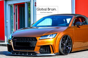 アウディ TTRS TT RS 8S 前期 フロント リップ スポイラー+ ウィングレット/フロント スプリッター バンパー ディフューザー エプロン/ スプリッター ディフューザー エアロ パーツ ingo noak