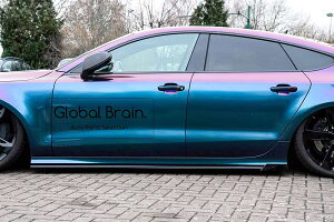 アウディ A7 4G Sライン 前期 S7 サイド スカート ディフューザー+ウィングレット/ スプリッター ディフューザー エアロ パーツ ingo noak