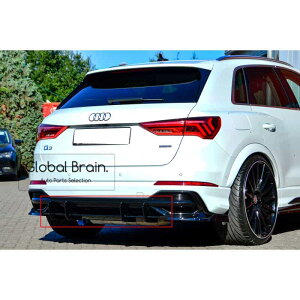 2018- アウディ Q3 F3 Sライン リア センター ディフューザー フィン / スプリッター ディフューザー エアロ パーツ ingo noak