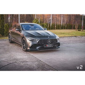 メルセデス AMG GT 53 フロント リップ スポイラーV2/ benz スプリッター ディフューザー エアロ パーツ カスタム チューン