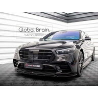 メルセデスベンツ Sクラス W223 AMGライン フロント リップ スポイラー/ Benz スプリッター ディフューザ…