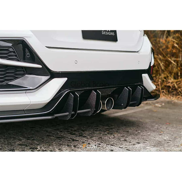 楽天市場】ホンダ シビック FK7 後期 - リア センター ディフューザー 