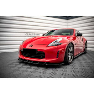 2012- 日産 フェアレディZ 370Z Z34 後期 フロント リップ スポイラー V3/ NISSAN スプリッター ディフューザー エアロ パーツ カスタム チューン
