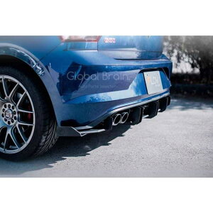 フォルクスワーゲン ポロ GTI AW - リア センター ディフューザー / スプリッター ディフューザー エアロ パーツ flow design