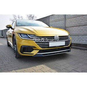 2017- フォルクスワーゲン アルテオン Rライン フロント スプリッター スポイラー V2 / VolksWagen スプリッター ディフューザー エアロ パーツ カスタム チューン