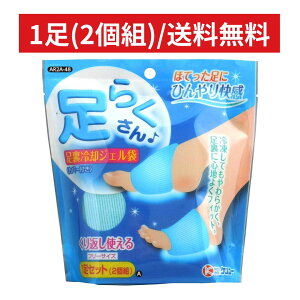 足らくさん 足裏冷却ジェル袋 フリーサイズ 1足セット(2個組) 足裏 足 冷却 疲れ 疲労 回復 ひんやり リラックス