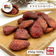 ドライストロベリー 250g / 500g ドライフルーツ トルコ産 チャック付き保存袋 メール便 送料無料 ポイン…