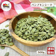 かぼちゃの種 パンプキンシード 【生】 500g 無塩 無油 保存料無添加 チャック付き保存袋 メール便 送料…