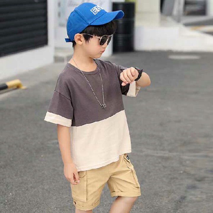 【送料無料】 子供服 男の子 半袖 Tシャツ スウェットパンツ 半端丈 キッズ クール 快適 かわいい 上下セット kids02002 小文間一号店 アウトドア OUTDOOR スウェット パンツ キッズ ジュニア用 140cm