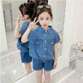 楽天市場 子供服 女の子 デニムシャツの通販