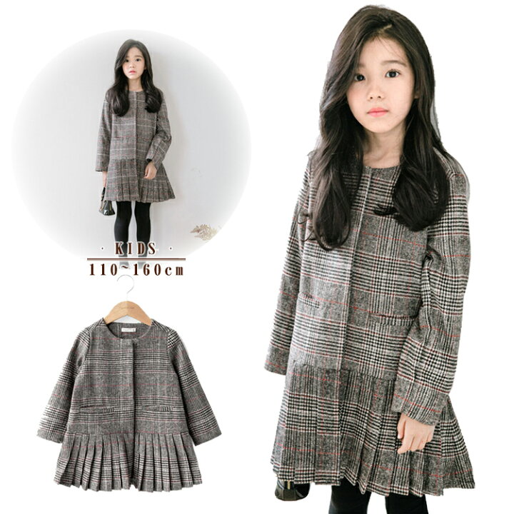 楽天市場 送料無料 ラウンドネックグレンチェックワンピース 子供服 キッズ レディース キッズワンピース オシャレ レディースワンピース 大人気 入学式 卒業式 卒園式 入園式 春 秋 冬 110 1 130 140 150 160p 小文間一号店