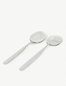 ALESSI コロ アルト ステンレススチール サラダセット Collo-alto stainless steel salad set