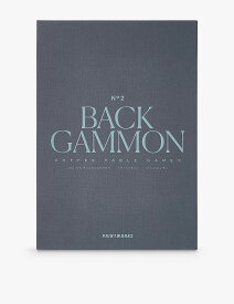 PRINT WORKS クラシックなバックギャモンのコーヒーテーブルゲームセット Classic Backgammon coffee-table game set GREY