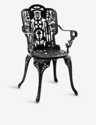 SELETTI インダストリー アルミニウム ガーデン チェアー 94cm #BLACK garden Industry aluminium chair ブランドのギフト 100％安い