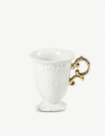 SELETTI アイウェアーズ ゴールド ポーセレイン マグ I-Wares Gold porcelain mug