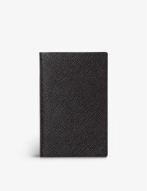 SMYTHSON ウォーター クロスグレイン レザー ノートブックブック 10.8cm Wafer cross-grain leather notebook 10.8cm #BLACK