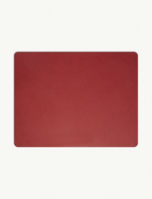 LIND DNA ヌポー レクタングル レザー 素晴らしい価格 プレイスマット 最大55%OFFクーポン Nupo #RED rectangle leather placemat