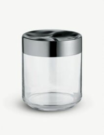 ALESSI ジュリエッタ グラス アンド ステンレススチール ジャー 12.3cm Julieta glass and stainless steel jar 12.3cm