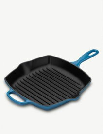 LE CREUSET シグネチャー キャストアイロン グリルリット 26cm Signature cast iron grillit 26cm #MARSHAL BLUE