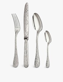CHRISTOFLE ハーディン デエデン シルバー プレート 24ピース カトラリー セット Jardin d‘Eden silver plated 24-piece cutlery set