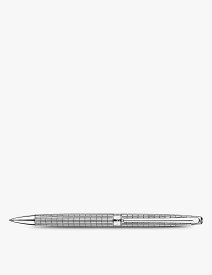 CARAN D'ACHE リーマン スリム ギロッシェ ロディウム アンド シルバープレート ボールポイント ペン L?man slim guilloch? rhodium and silver-plated ballpoint pen