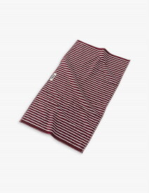 TEKLA ストライプ オーガニックコットン ハンド タオル 50cm x 90cm Striped organic-cotton hand towel 50cm x 90cm #RED