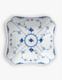 ROYAL COPENHAGEN ブルー フルート レース スクエア ポーセレイン ボウル 20.5cm Blue Fluted Lace square porcelain bowl 20.5cm