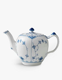 ROYAL COPENHAGEN ブルー フルート ハーフ レース ポーセレイン ティーポット 1L Blue Fluted Half Lace porcelain teapot 1L