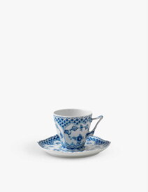 ROYAL COPENHAGEN ブルー フルート フル レース ポーセレイン カップ アンド ソーサー セット Blue Fluted Full Lace porcelain cup and saucer set