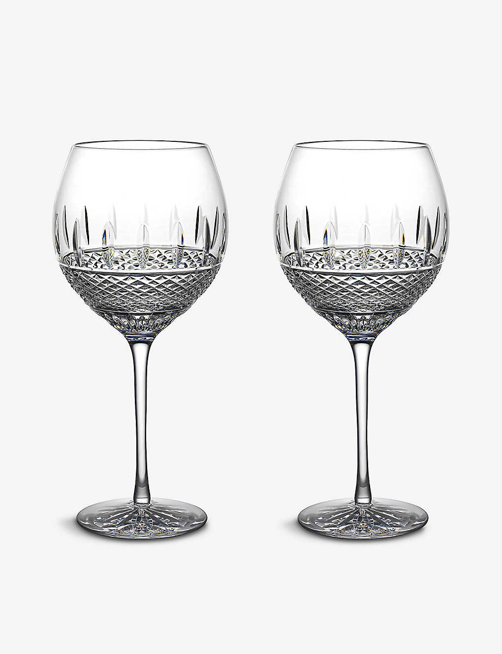 WATERFORD アイリッシュ レース クリスタル ホワイト ワイン グラス 2個セット Irish Lace crystal white wine glasses set of two