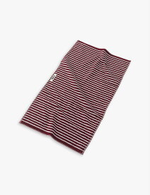 TEKLA ストライプ オーガニックコットン ゲスト タオル 30cm x 50cm Striped organic-cotton guest towel 30cm x 50cm #RED